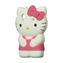 Силиконов гръб ТПУ 3D Hello Kitty за Samsung Galaxy Ace S5830 розов